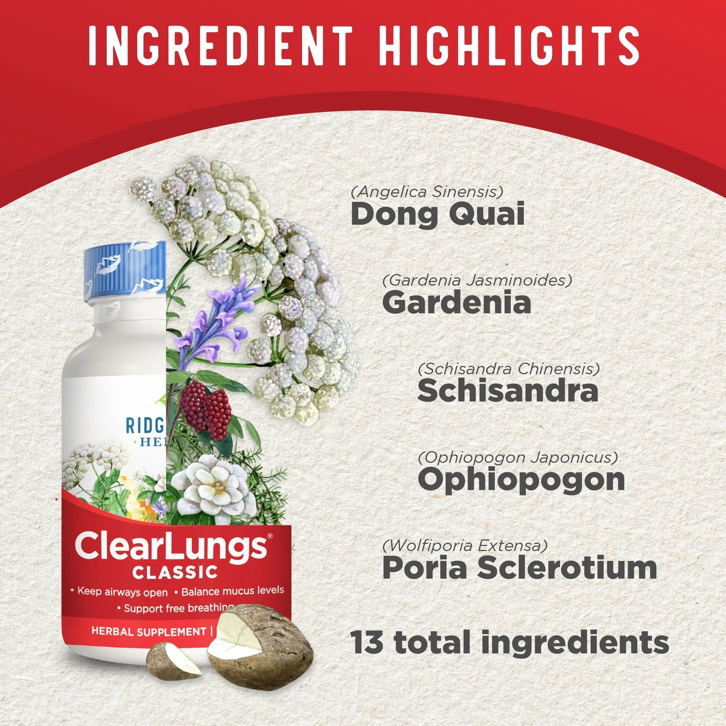 Clearlungs Classic, Natural Lung and Nasal Daily Health Supplement for Bronchial, Respiratory, Immune, Sinus, and Mucus Wellness Support, Herbal Formula (60 Caps, 30 Serv)