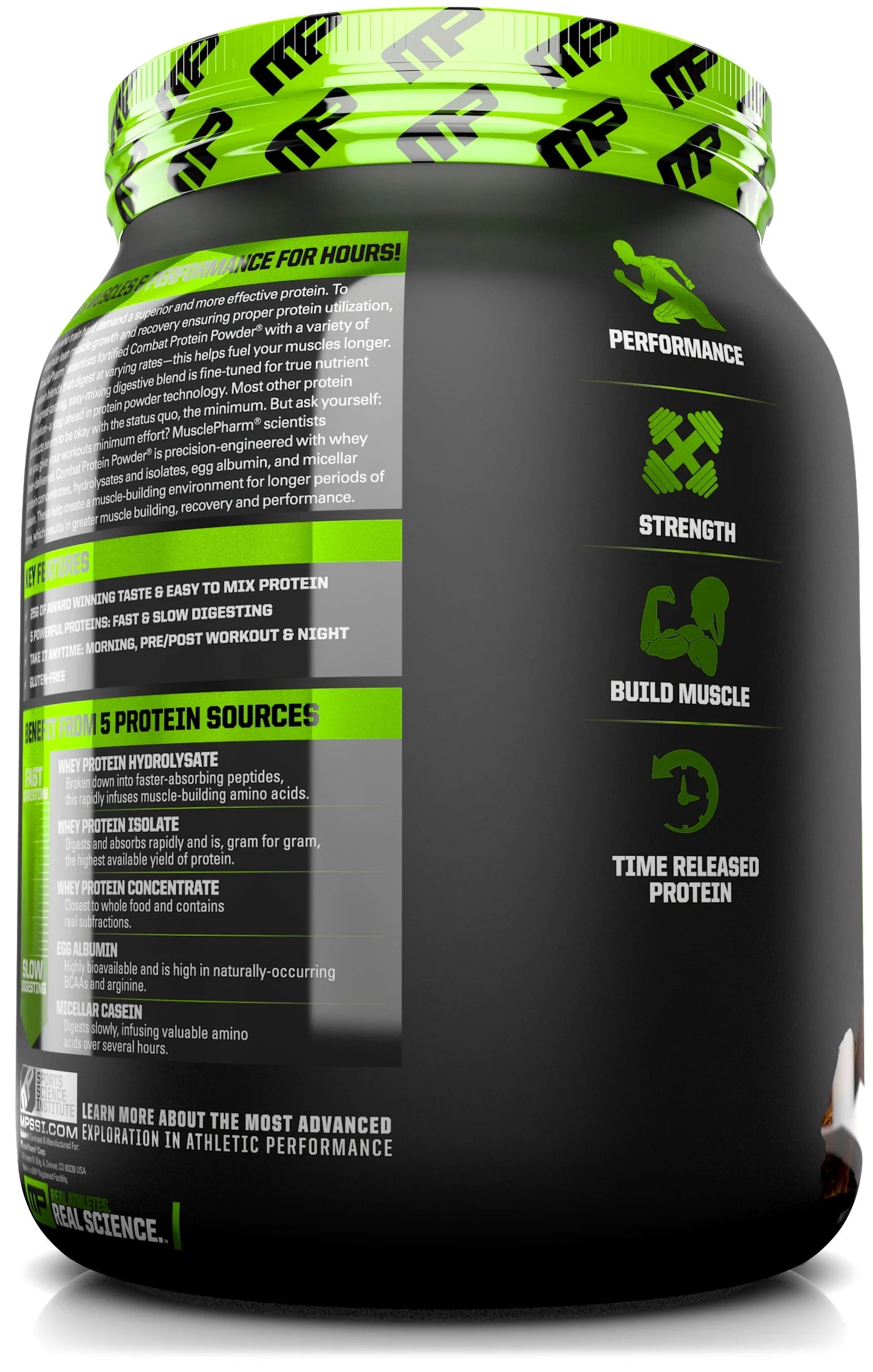 Combat Protein Powder, Chocolate Milk, 25G Protein, 2 Lb