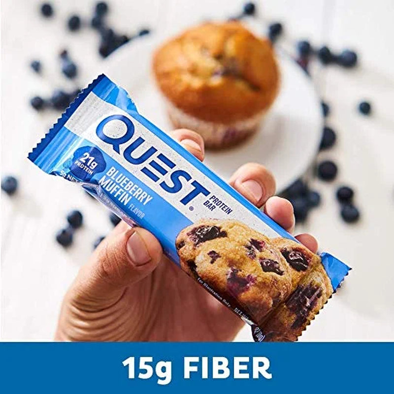 Protein Bar, 20G Protein, Blueberry Muffin, Gluten Free, 12 Count