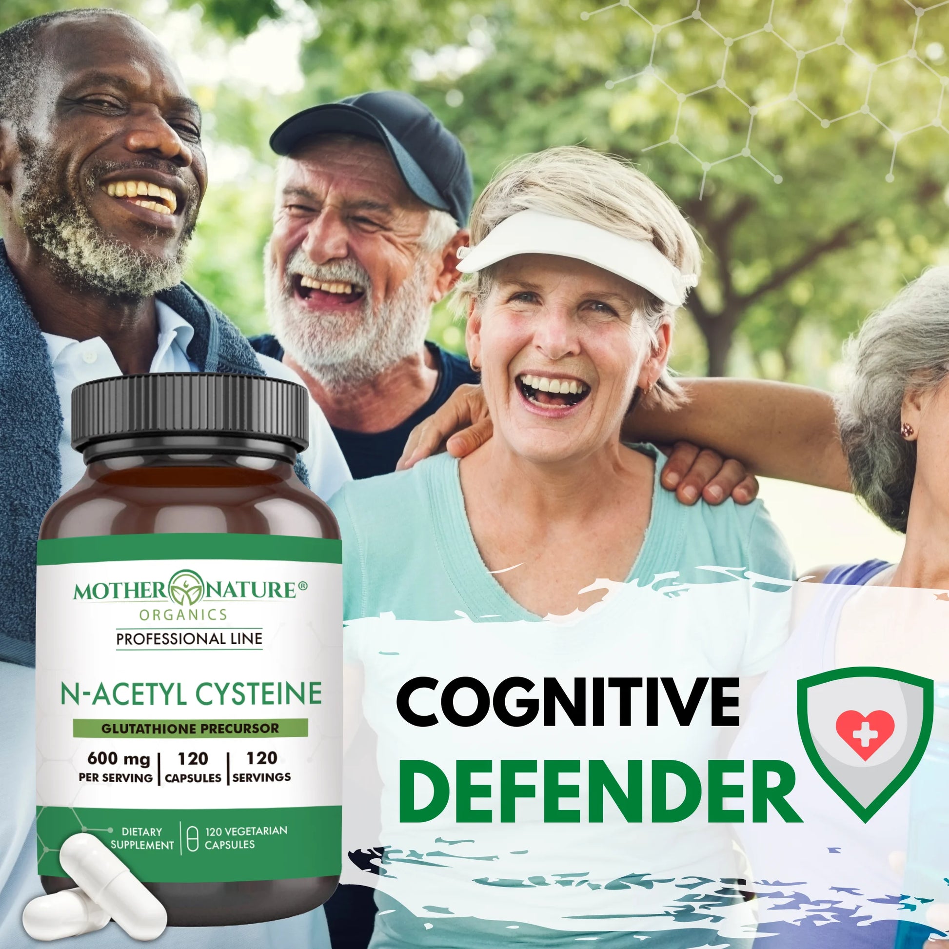 Essential High-Potency Vegan N-Acetyl-L-Cysteine (NAC) Supplement, 600Mg, 120 Count