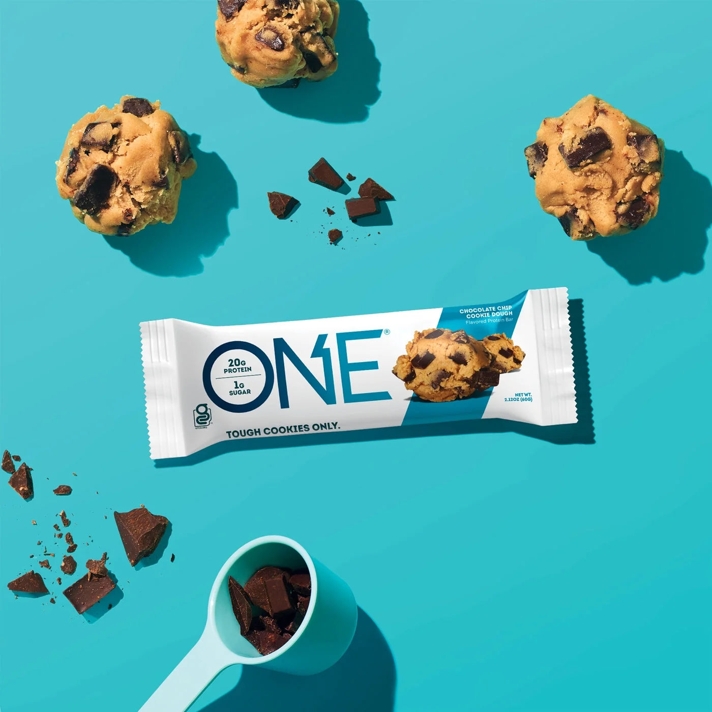 Protein Bar, Chocolate Chip Cookie Dough, 20G Protein, 12 Count