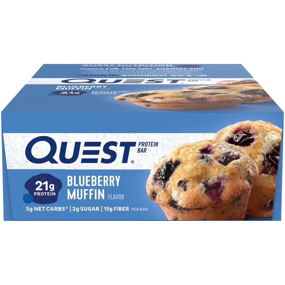 Protein Bar, 20G Protein, Blueberry Muffin, Gluten Free, 12 Count