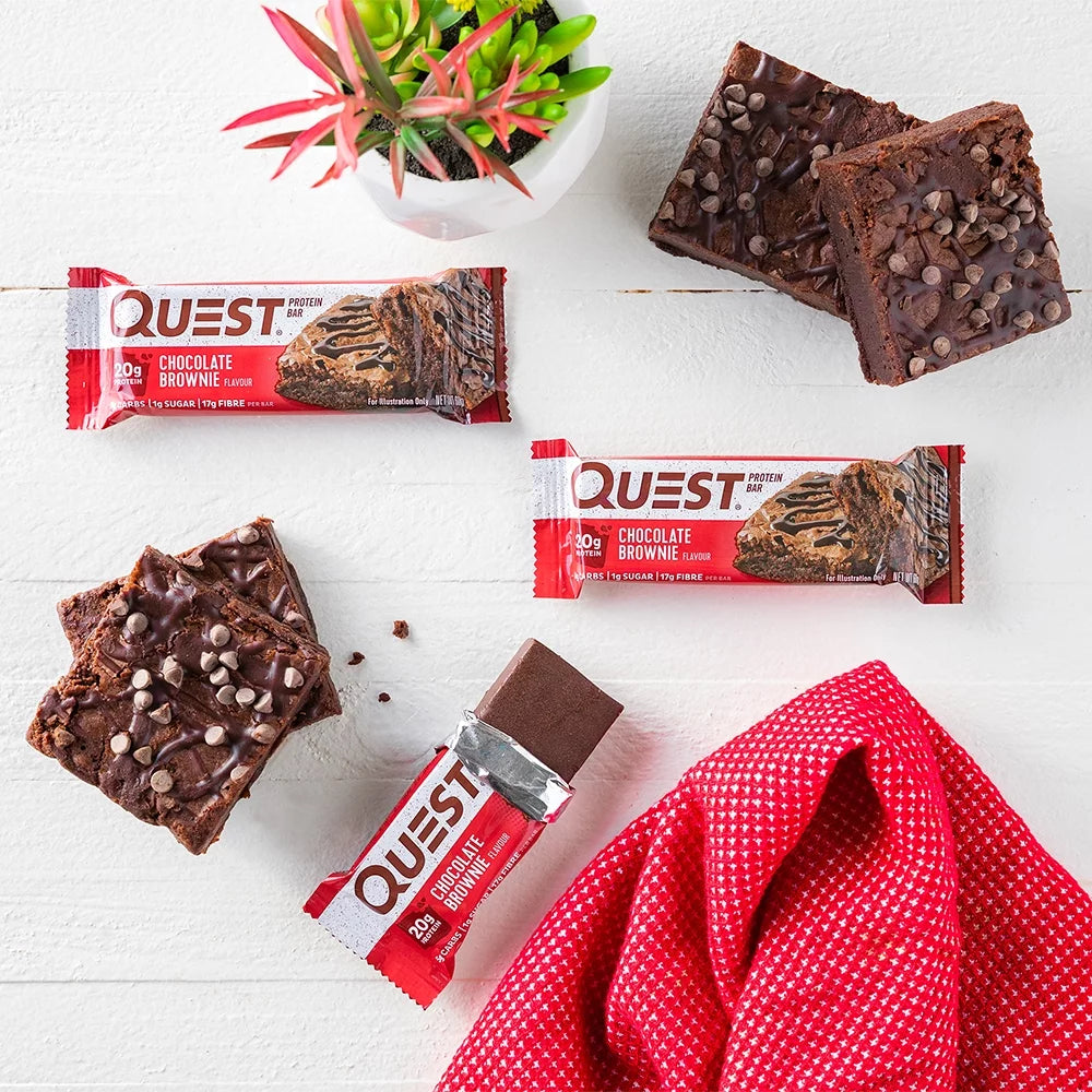 Quest Protein Bar, Chocolate Brownie, 20G Protein, 12 Count