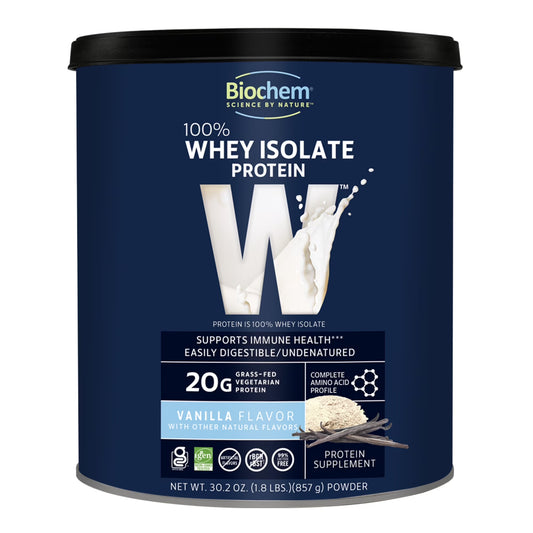 100% Whey Protein-Vanilla 1.8 Lbs Powder