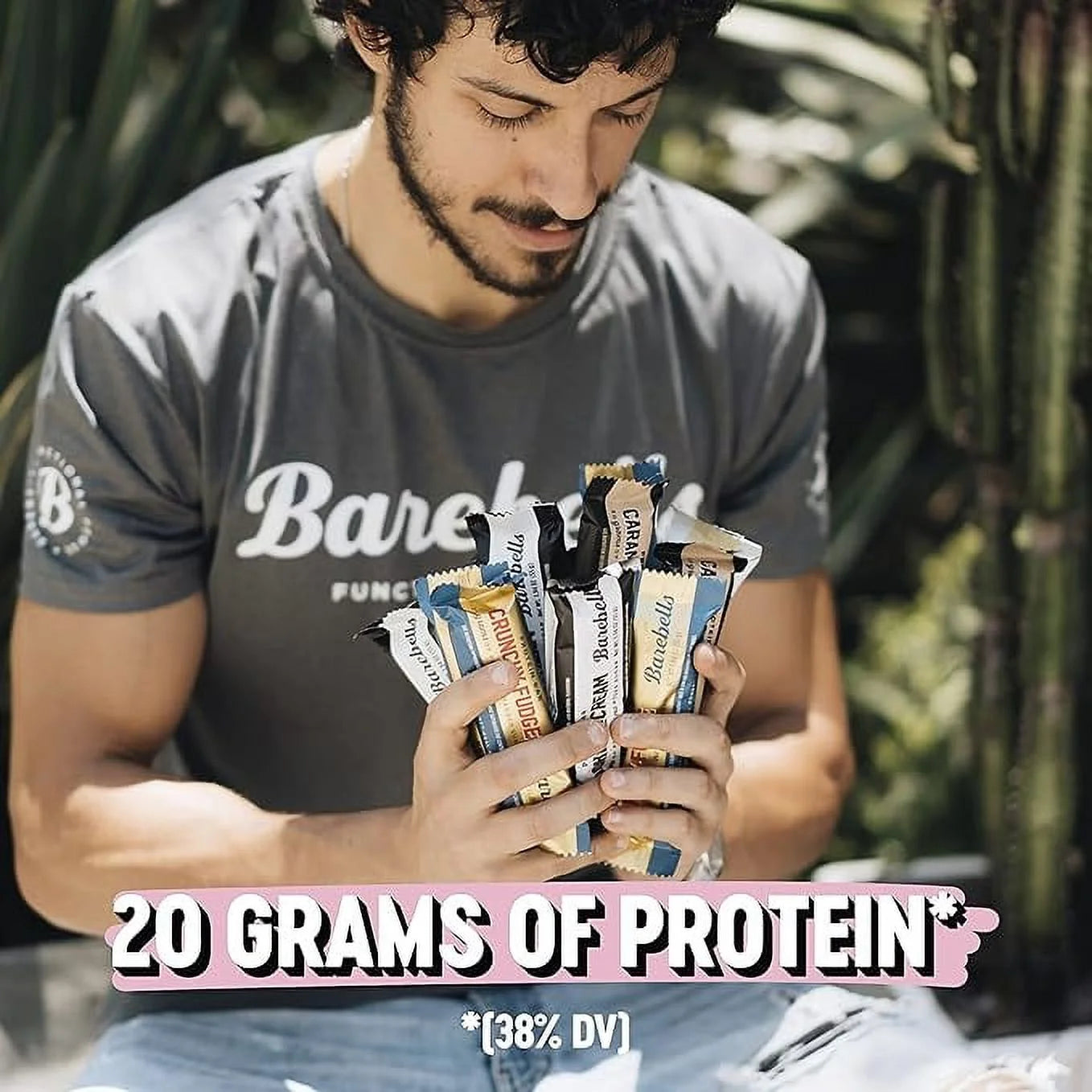 Protein Bars Variety Pack - Protein Snacks with 20G of High Protein - Chocolate Protein Bar with 1G of Total Sugars - 5 Flavors - 10 Pack