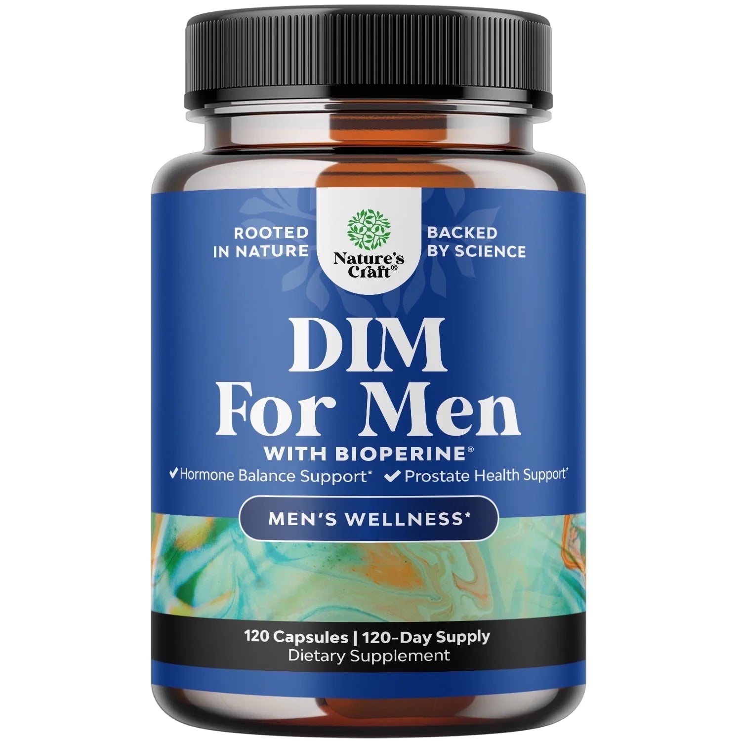 Advanced Diindolylmethane Dim Supplement for Men - Herbal Test Supplement for Men with Dim 200Mg per Serving Panax Ginseng Grapeseed Astragalus and Bioperine - Estrogen Hormone Balance Dim Complex
