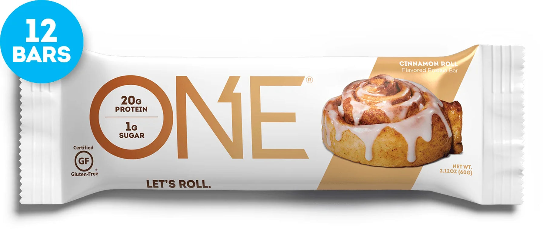 ONE Protein Bar, Cinnamon Roll, 20G Protein, 12 Ct
