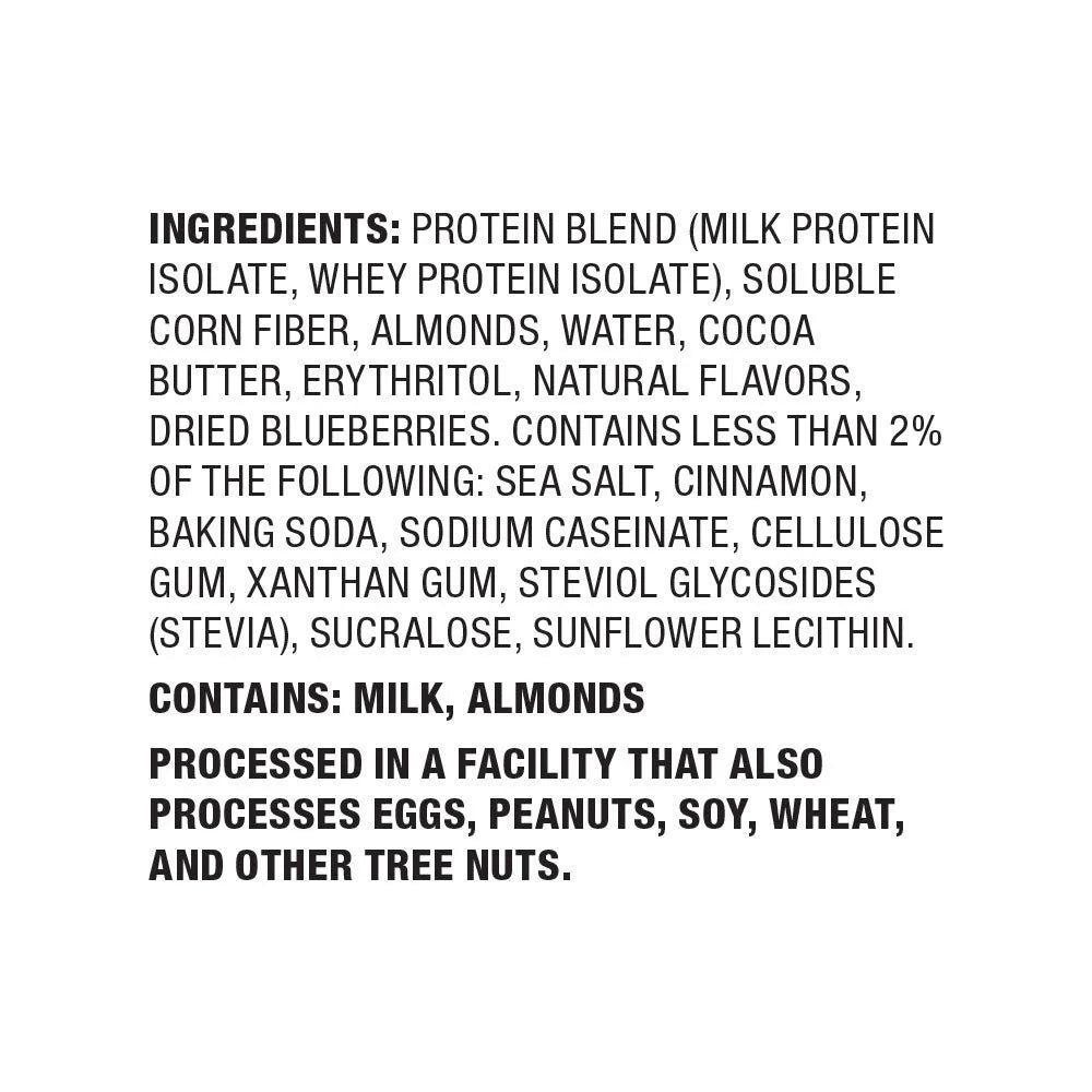 Protein Bar, 20G Protein, Blueberry Muffin, Gluten Free, 12 Count