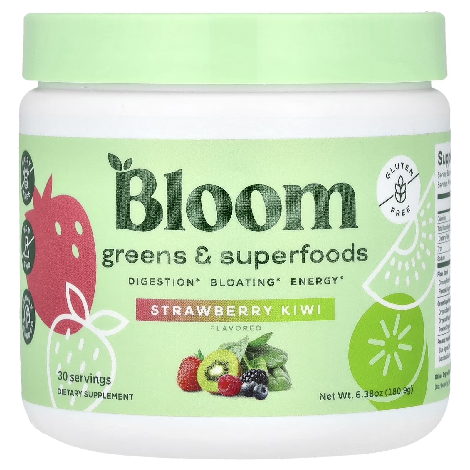 Nutrition Greens & Superfoods Powder, Strawberry Kiwi, 30 Servings