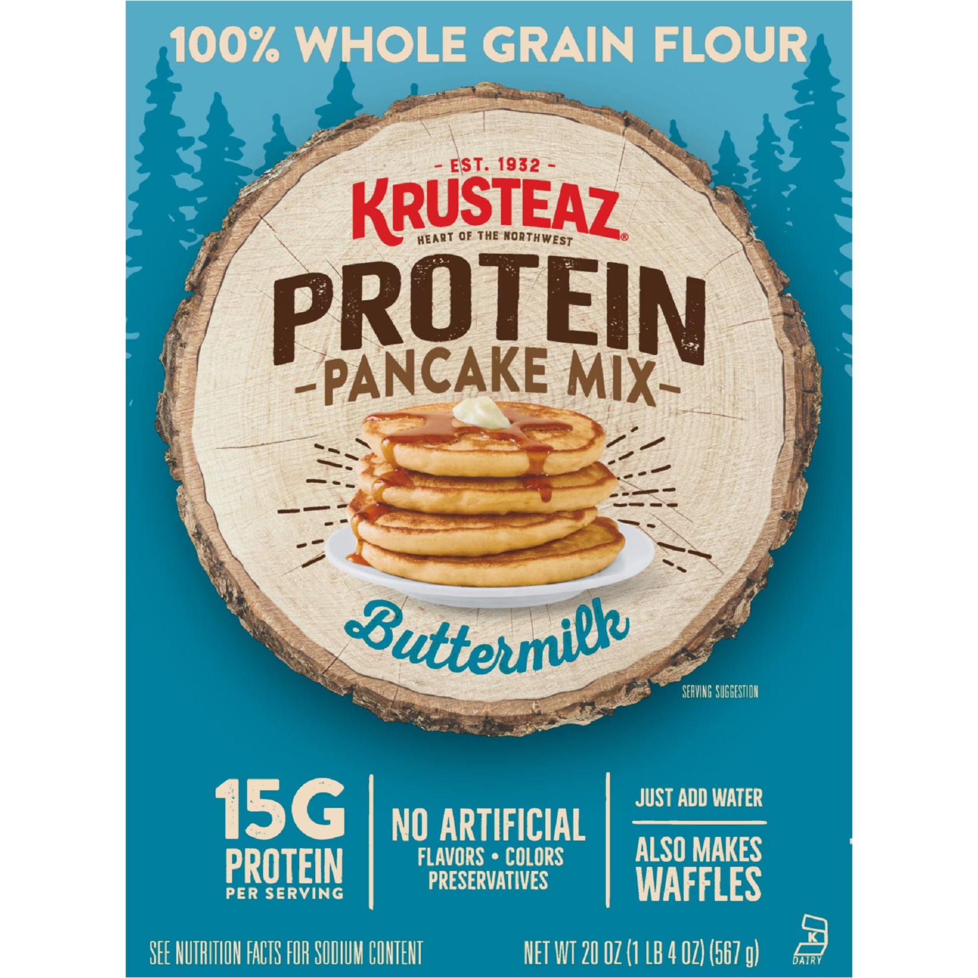® Buttermilk Protein Pancake Mix 20 Oz. Box