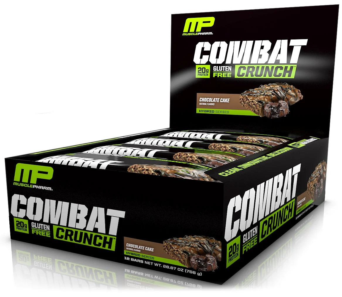 Combat Crunch Protein Bar, Chocolate Cake, 20G Protein, 12 Ct