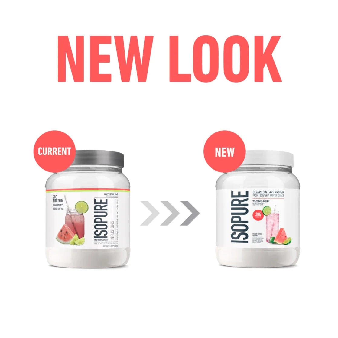 Clear Low Carb 100% Whey Protein Isolate Powder, Watermelon Lime, 20G Protein, about 16 Servings