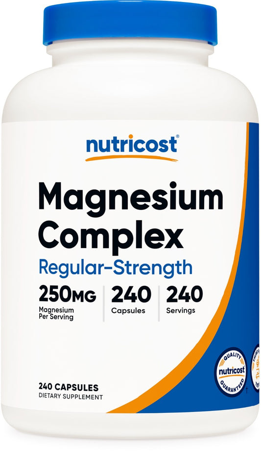 Nutricost Magnesium Complex 250Mg, 240 Capsules - Gluten Free and Non-Gmo