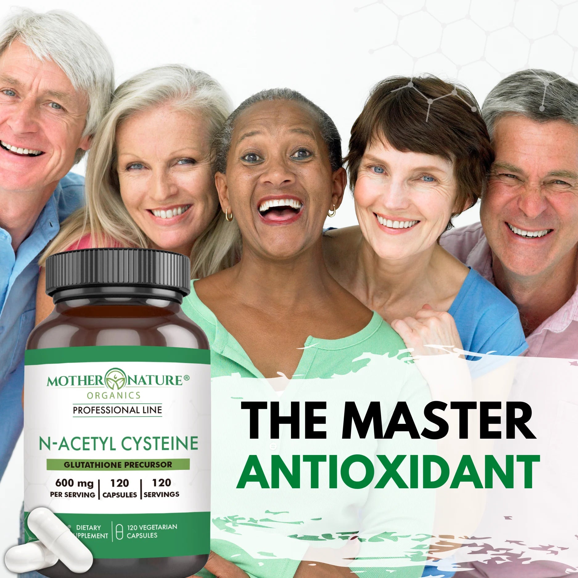 Essential High-Potency Vegan N-Acetyl-L-Cysteine (NAC) Supplement, 600Mg, 120 Count