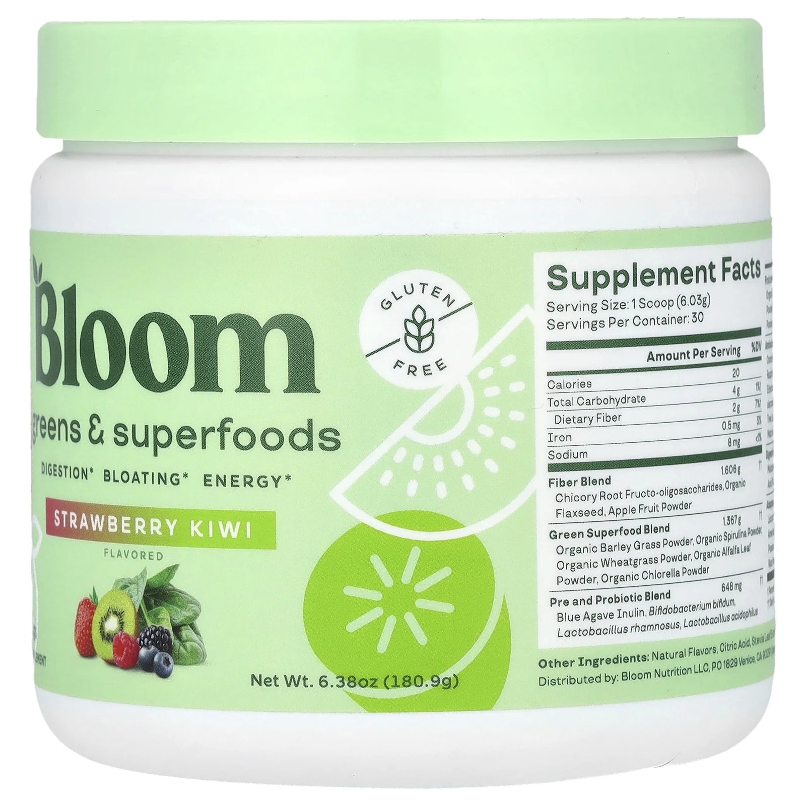 Nutrition Greens & Superfoods Powder, Strawberry Kiwi, 30 Servings