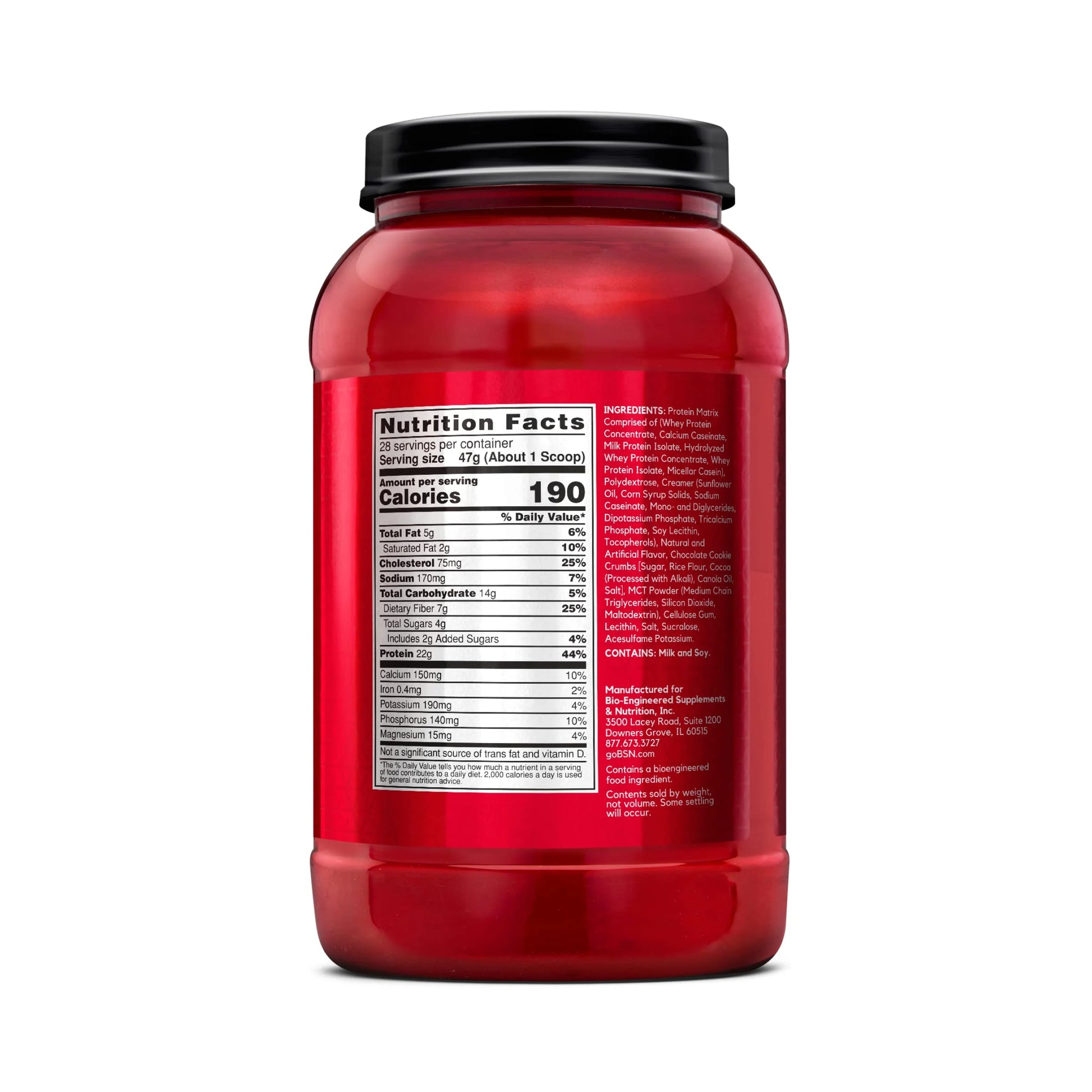 Syntha 6 Whey Protein Powder, Cookies & Cream, 2.91Lb