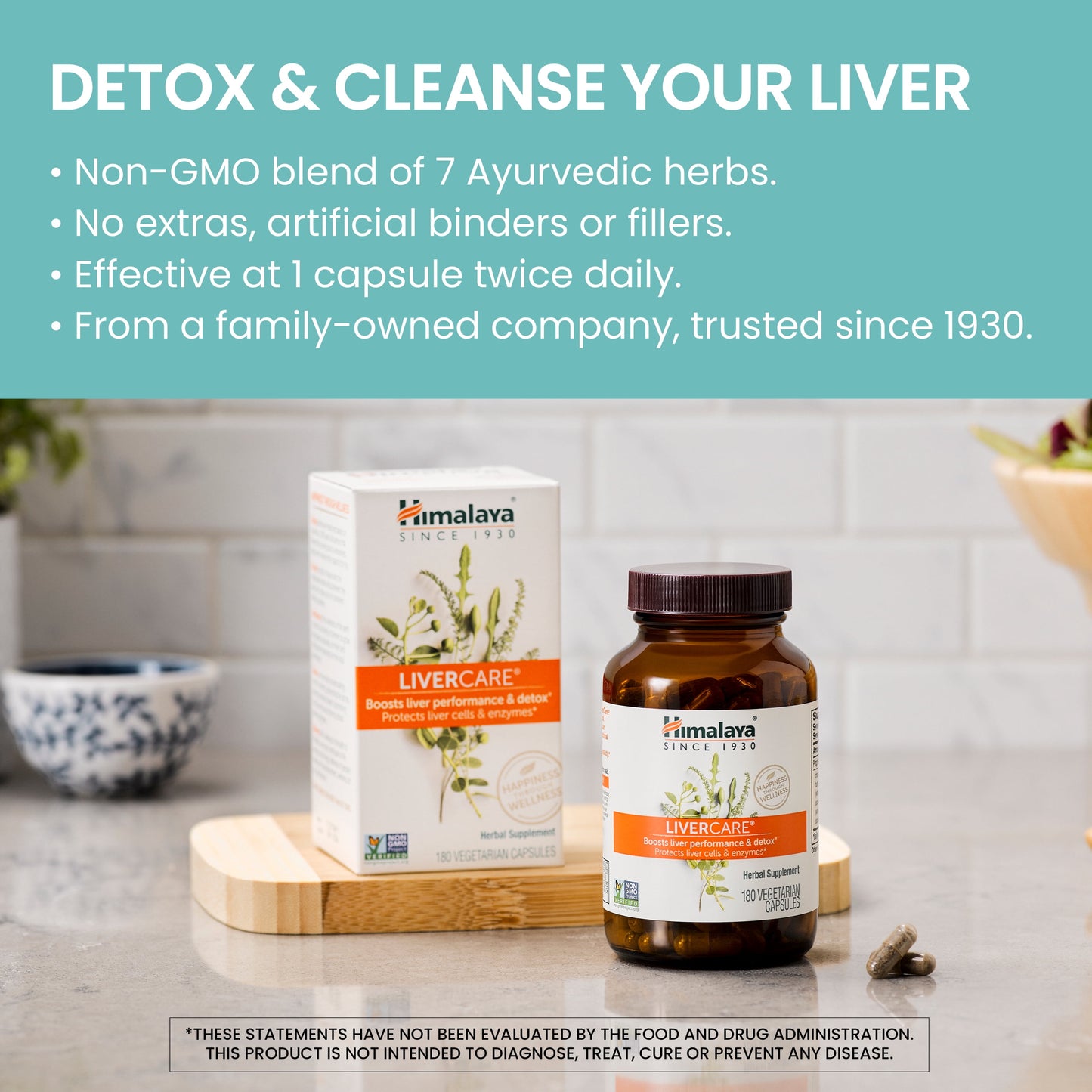 Livercare for Total Liver Support, Cleanse and Detox, Protects Cells & Enzymes, 375 Mg, 42 Capsules