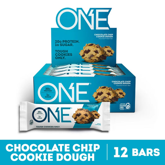Protein Bar, Chocolate Chip Cookie Dough, 20G Protein, 12 Count