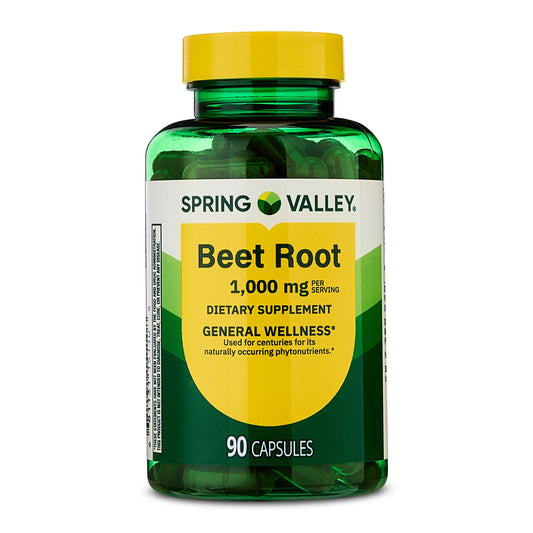 Beet Root General Health & Wellness Dietary Supplement, 1000 Mg, 90 Count