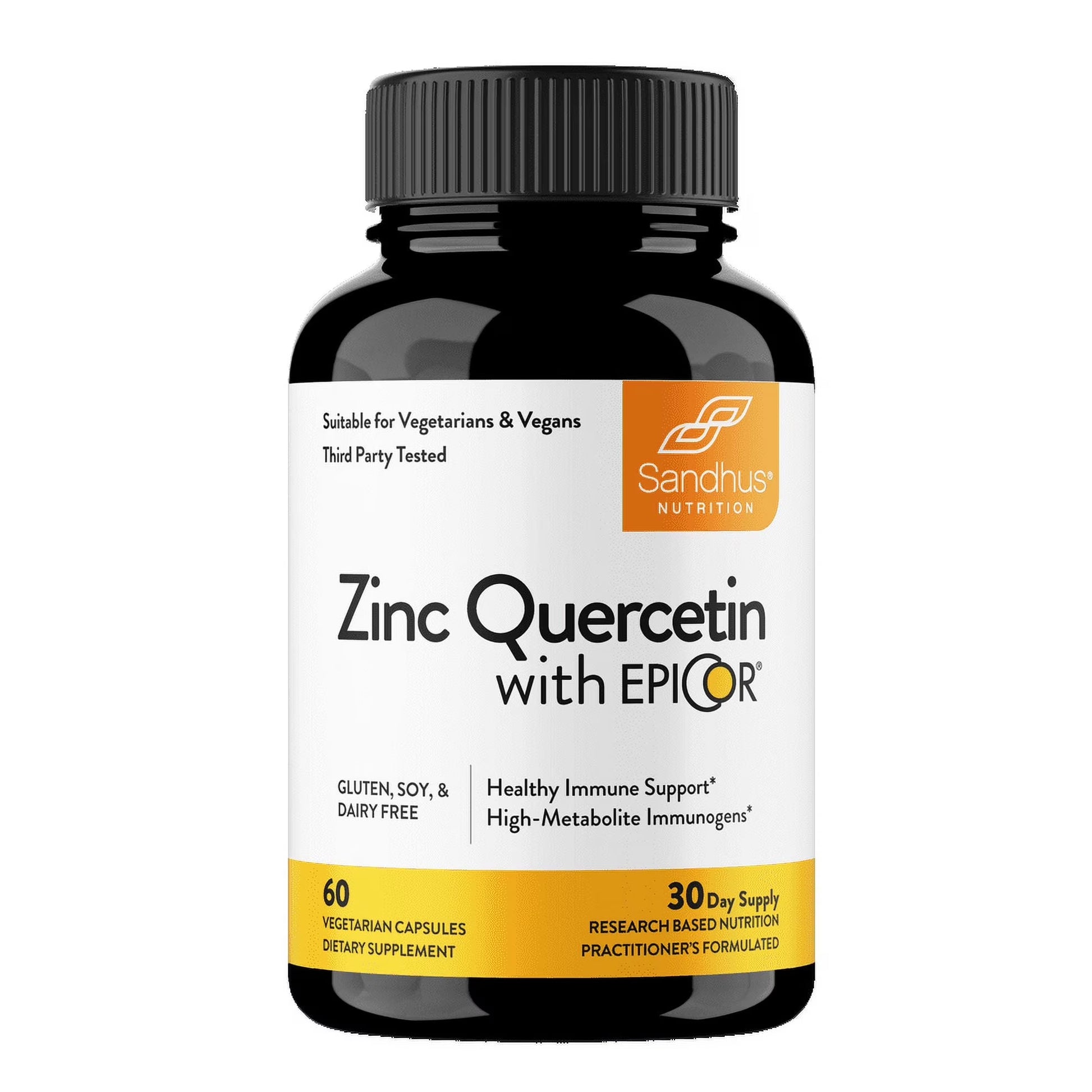 Zinc with 200Mg Quercetin, 500Mg Epicor® (Fermentate) - Year-Round Immune Support Wellness, 30 Servs