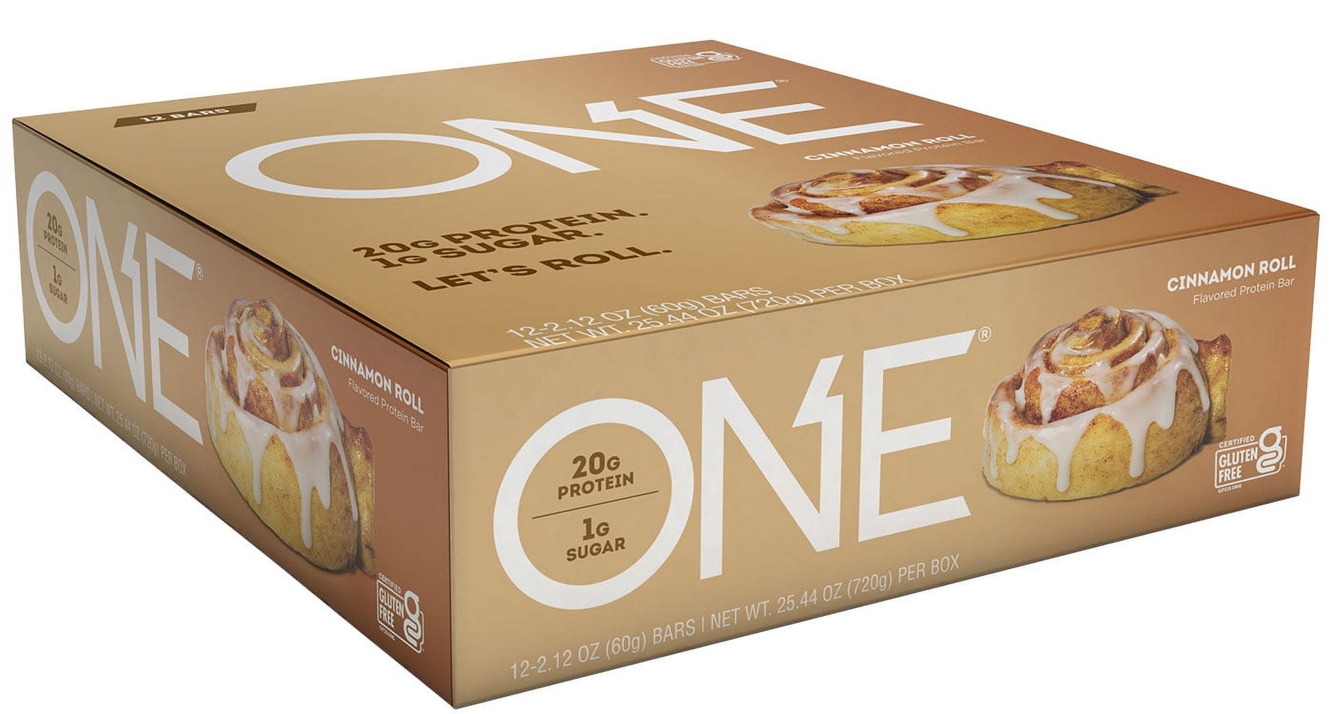 ONE Protein Bar, Cinnamon Roll, 20G Protein, 12 Ct