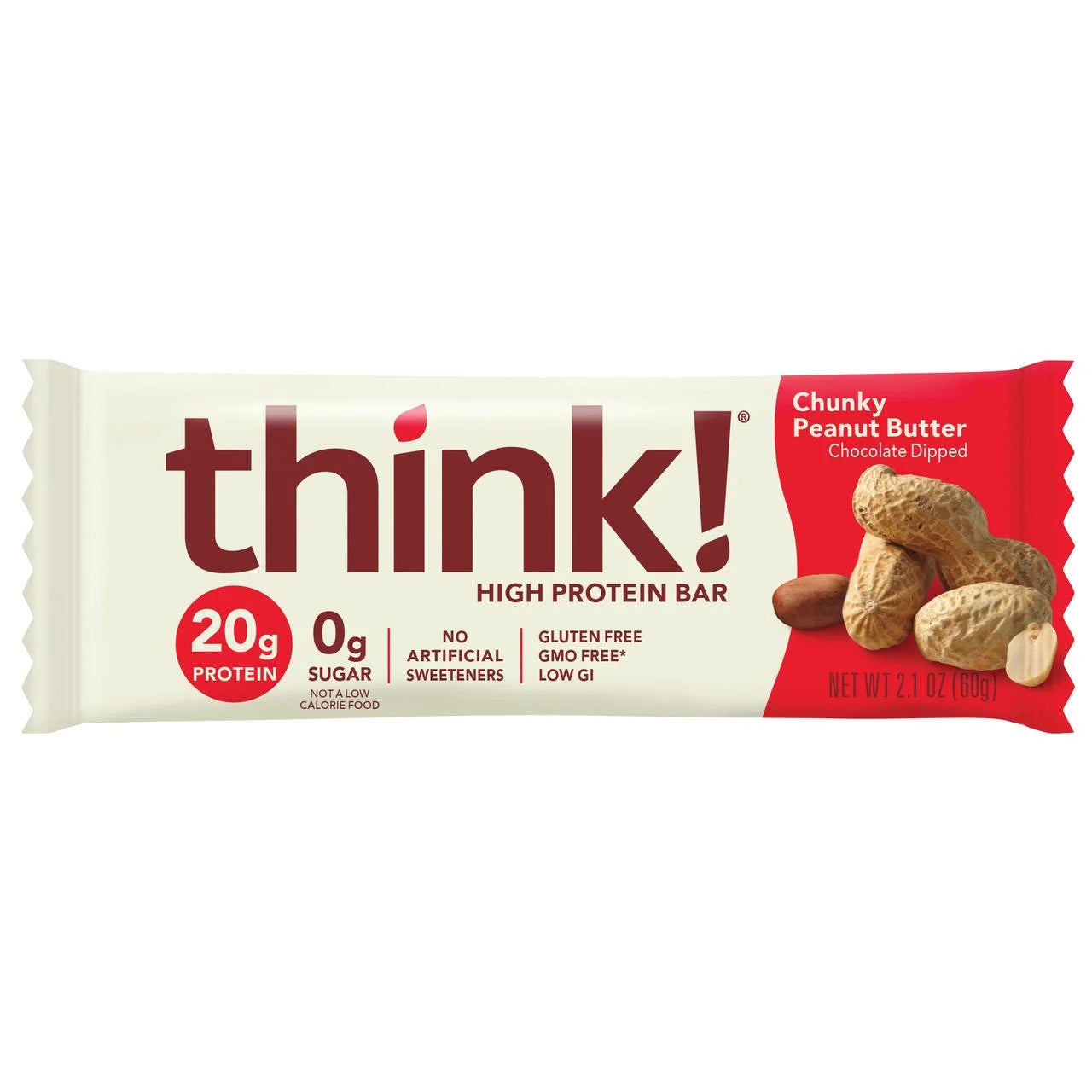 High Protein Bar, Chunky Peanut Butter, 20G Protein, 5 Count
