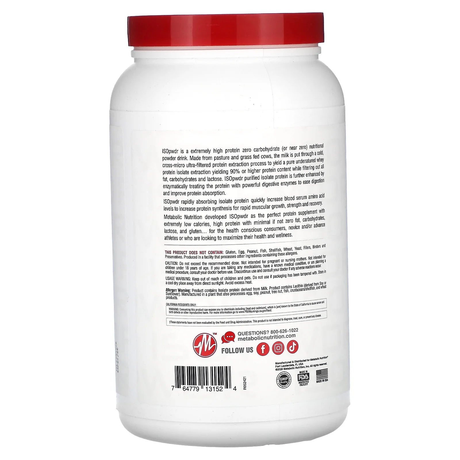 Isopwdr, Whey Protein Isolate, Butter Pecan Cookie, 1.52 Lbs (690 G)