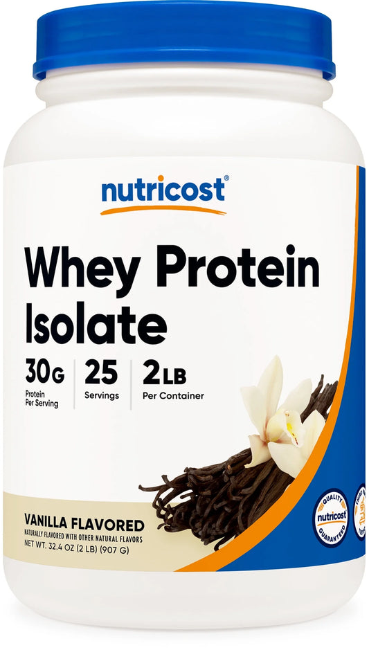 Grass-Fed Whey Protein Isolate Powder (Vanilla) 2LBS - Protein