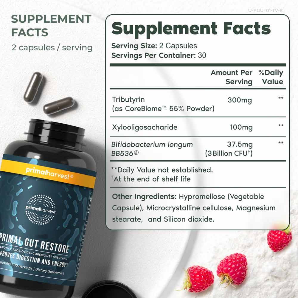 Gut Restore Improves Digestion and Energy (60 Capusles)