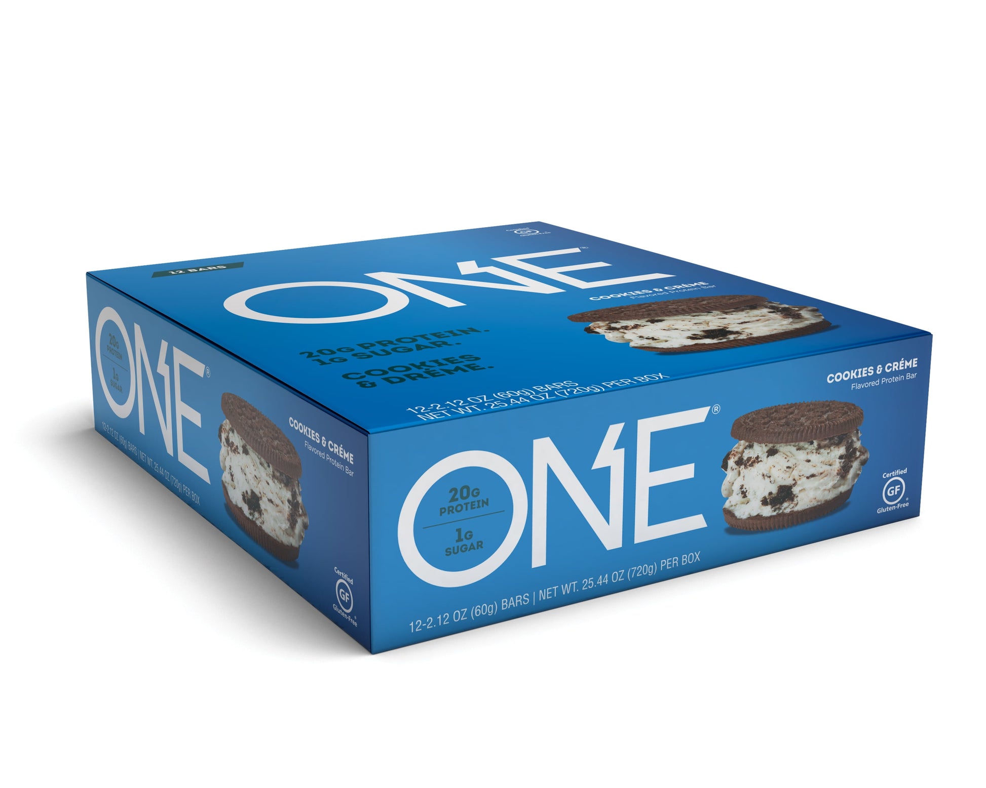 Protein Bar, Cookies & Crème, 20G Protein, 12 Count