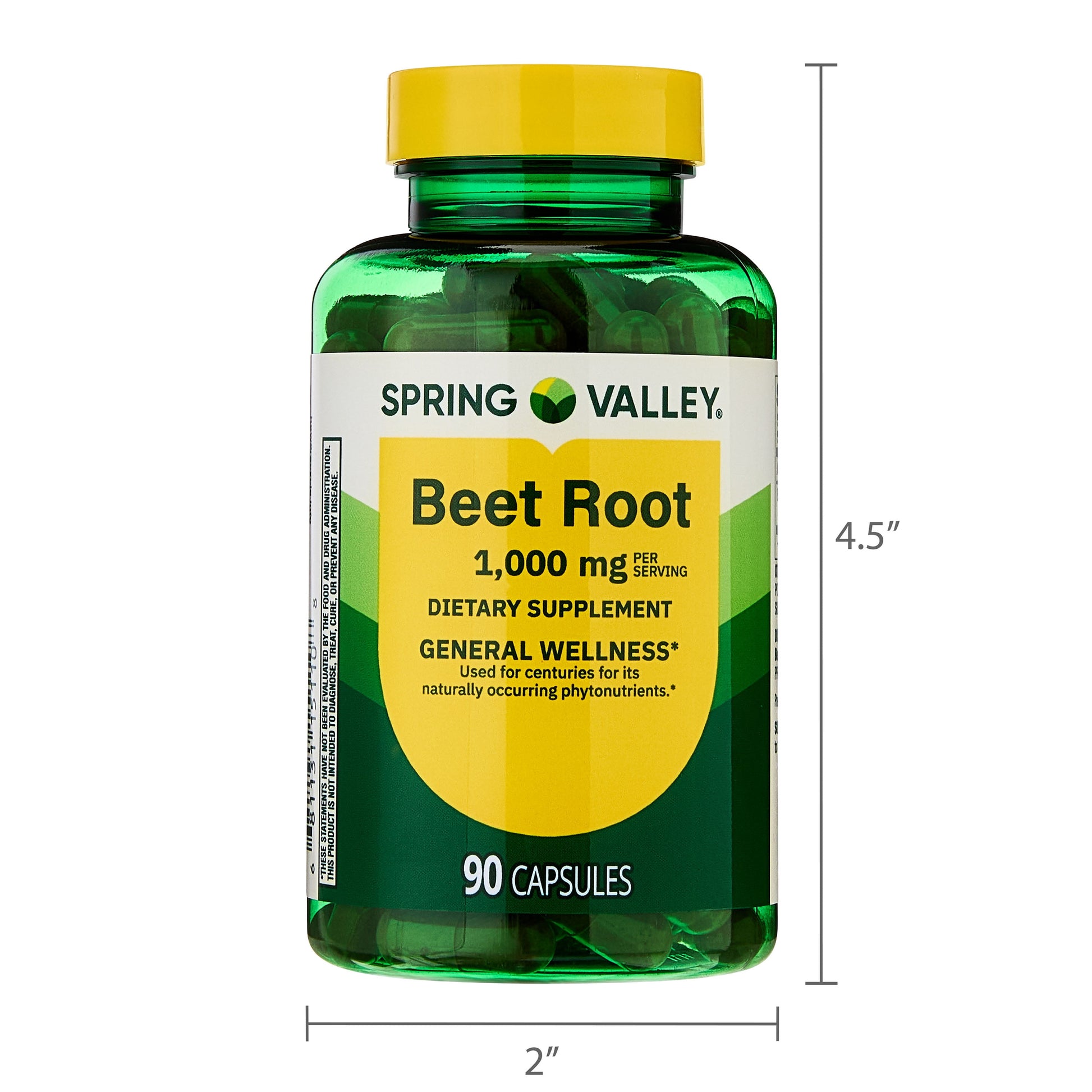 Beet Root General Health & Wellness Dietary Supplement, 1000 Mg, 90 Count