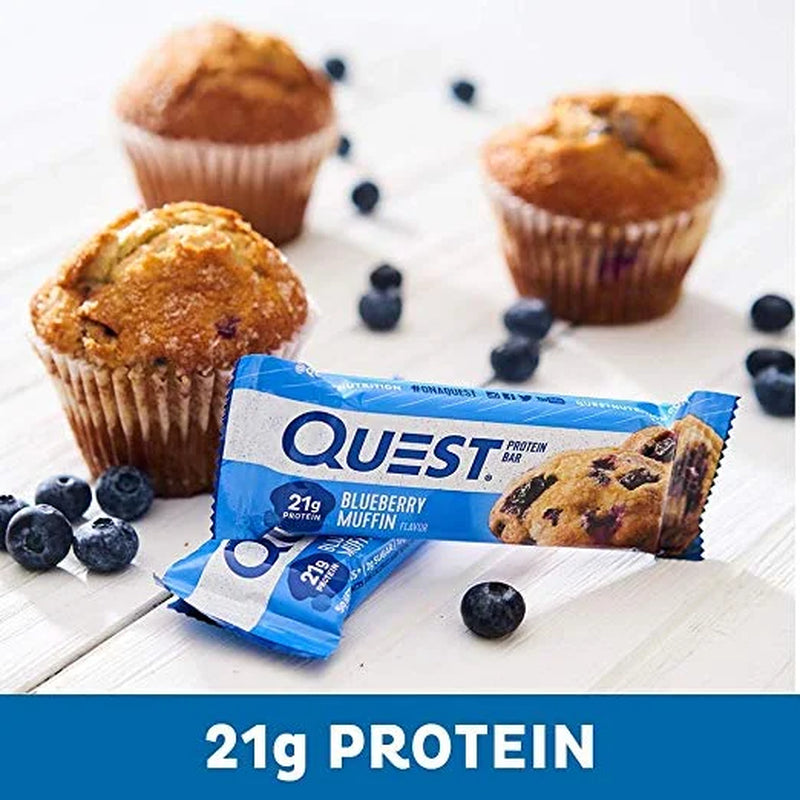 Protein Bar, 20G Protein, Blueberry Muffin, Gluten Free, 12 Count