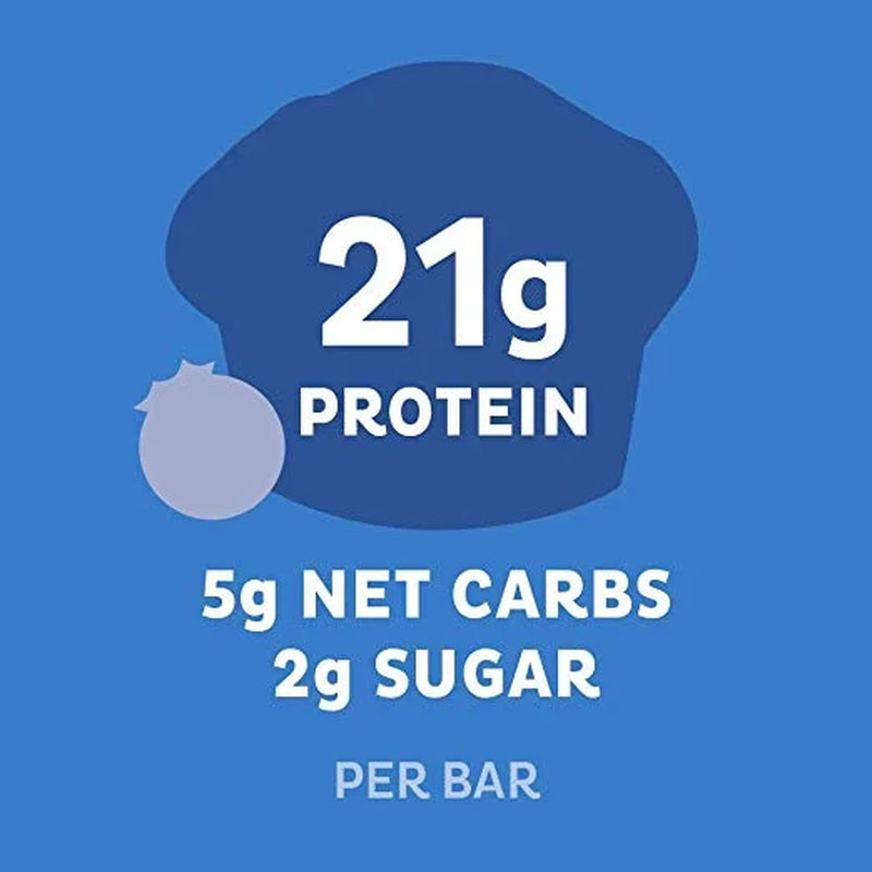 Protein Bar, 20G Protein, Blueberry Muffin, Gluten Free, 12 Count