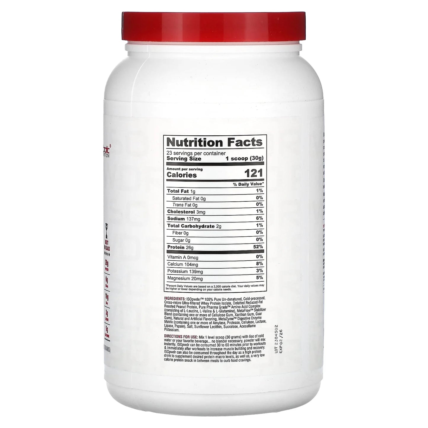 Isopwdr, Whey Protein Isolate, Butter Pecan Cookie, 1.52 Lbs (690 G)