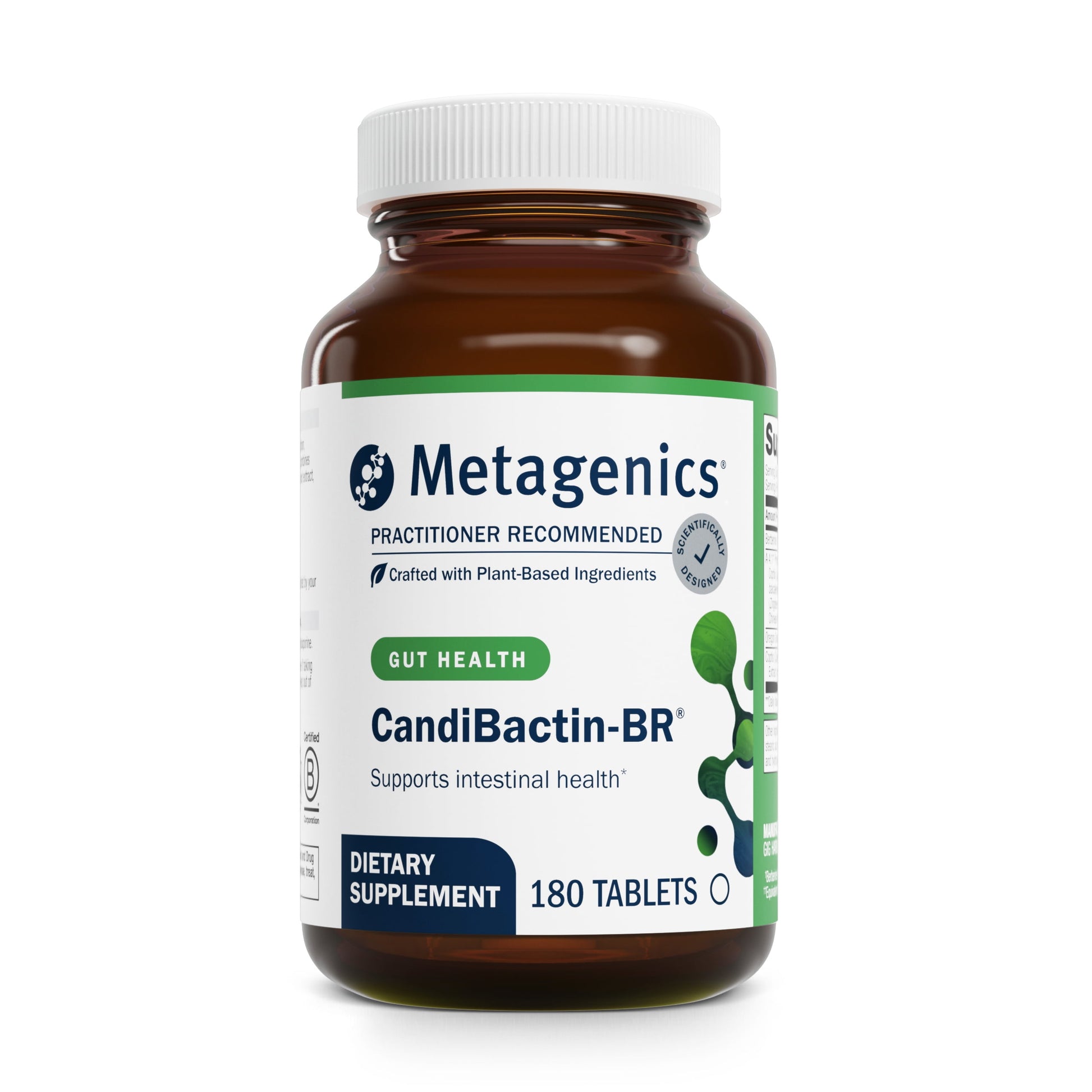 Candibactin-Br - Concentrated Berberine for Intestinal Support* - with Berberine, Oregon Grape & Coptis Root Extract - Gut Health Supplements* - Gluten-Free - Vegetarian - 180 Tablets