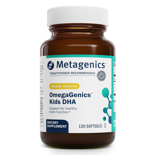 Metakids DHA - Kids DHA & EPA Supplement - for Brain Health & Support* - Immune Support* - from Calamari Oil - Natural Fruit Flavor - 120 Softgels