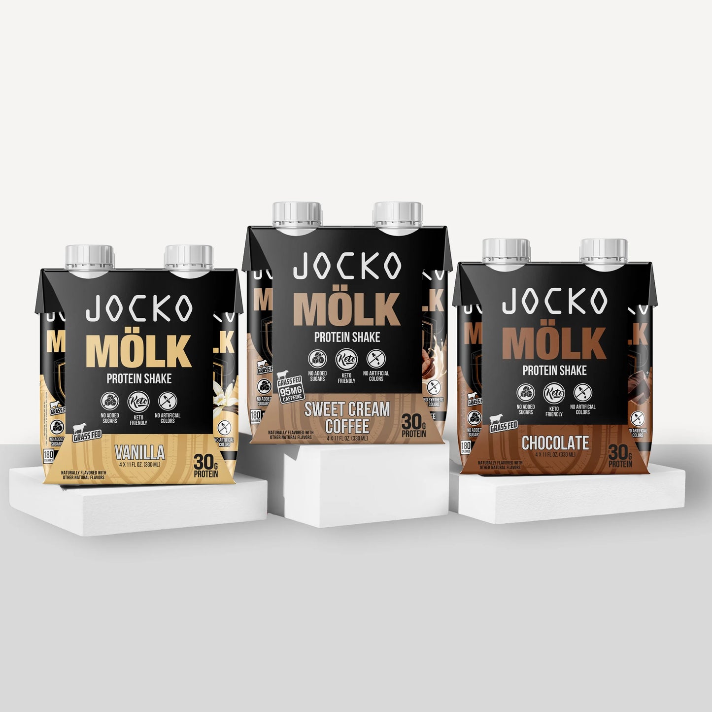 (2 Pack)  Protein Shake, Vanilla, 11Oz, 4 Count, 30G Protein