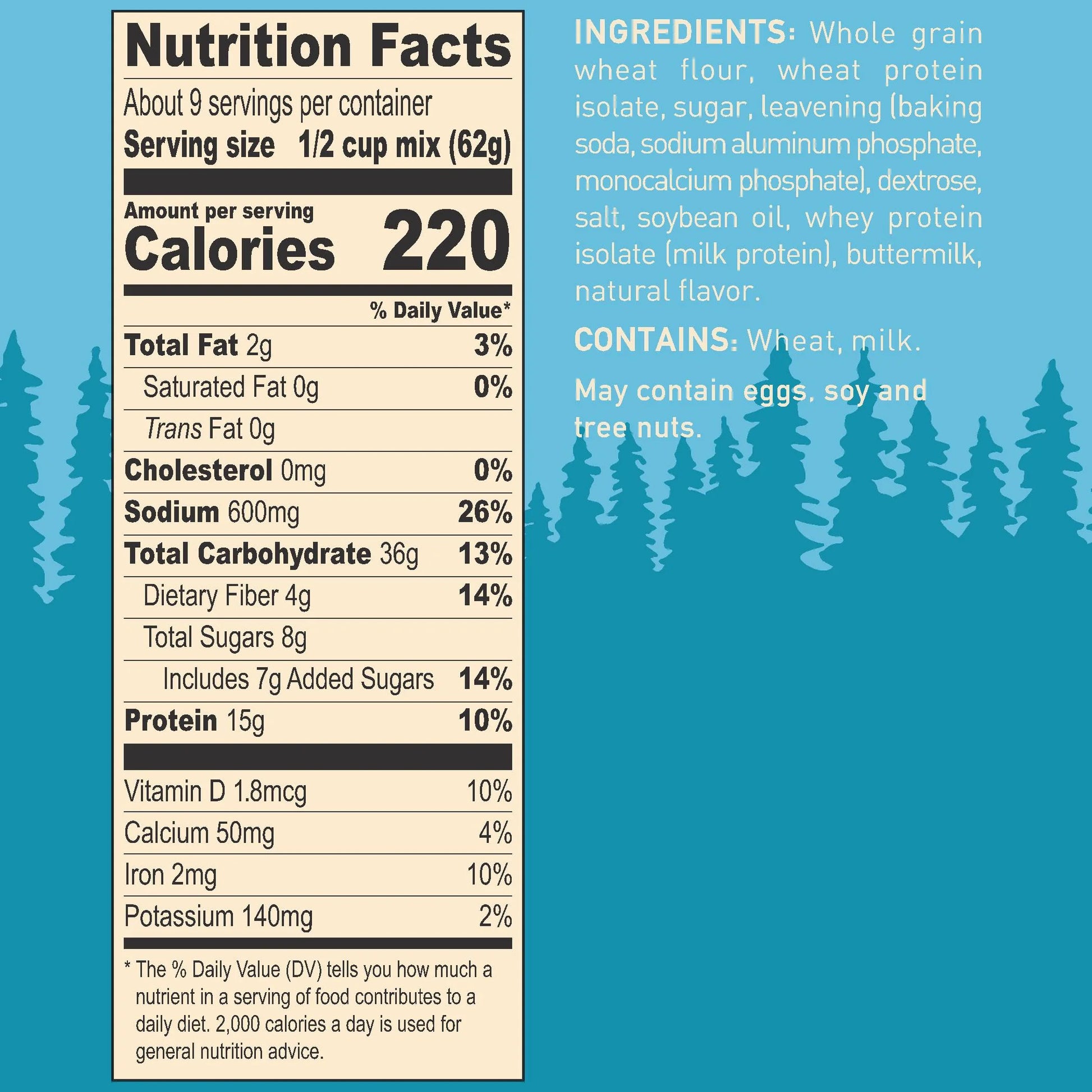 ® Buttermilk Protein Pancake Mix 20 Oz. Box