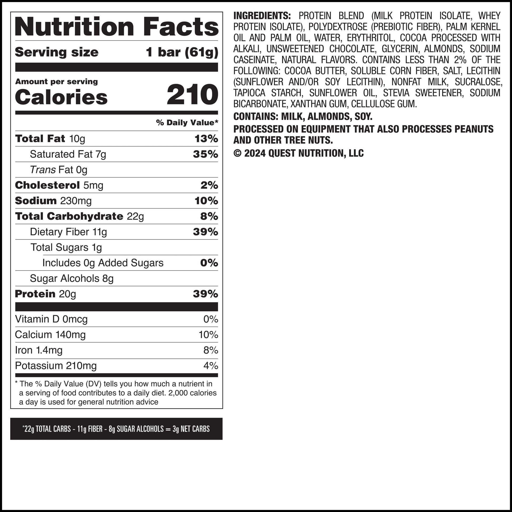 Quest Overload 20G Protein Bar, Chocolate Explosion Flavor, High Protein, Low Sugar, 4 Count