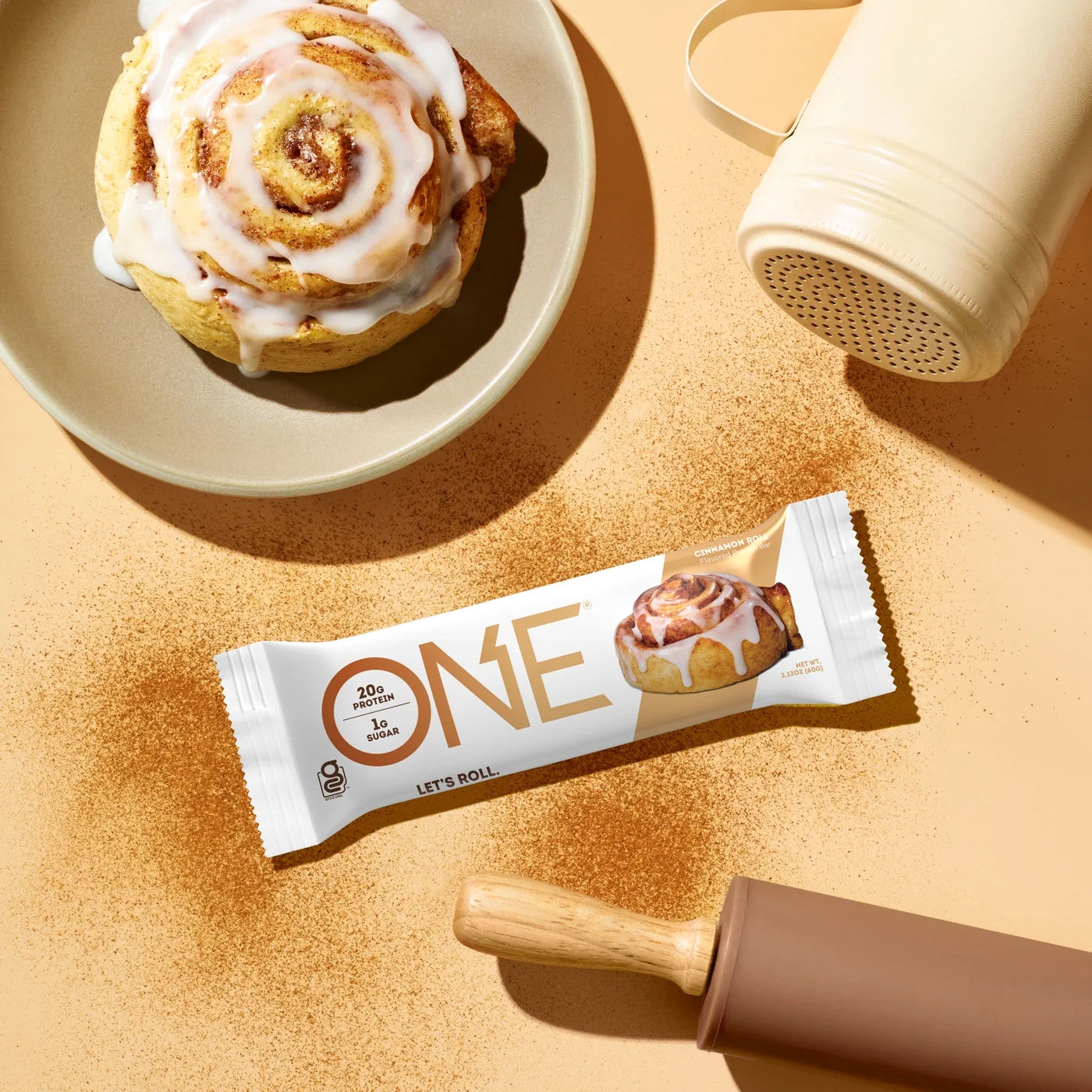 ONE Protein Bar, Cinnamon Roll, 20G Protein, 12 Ct
